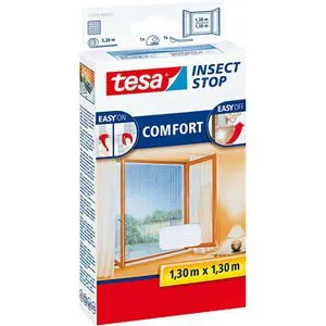 Tesa Fliegengitter Insect Stop Comfort, 130 x 130 cm, weiß in weiß von tesa