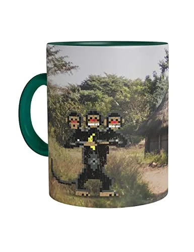 Urban Backwoods Look Behind You! Tasse Mit Spruch Kaffeetasse