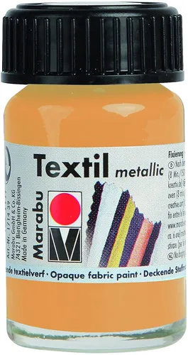 Marabu Stoffmalfarbe Textil Metallic 15 ml metallic-gold