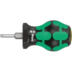 Wera '05008840001 335 Stubby/Vergaserschraubendreher, 0.6 x 3.5 x 24.5 mm