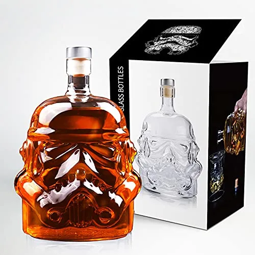 VI AI Whiskey Decanter, Liquor Flasche und Stopfer, für Ehemann oder Männer Vater Geburtstag, Vatertag Whiskey Karafe für Wein, Liquor, Scotch, Bourbon, Brandy - 750ML