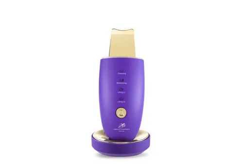 Lalano`S Cosmetics Anti-Aging-Gerät Golden Skin Scrubber, Ultraschallpeelinggerät, Porenreiniger, Beauty, Gesichtsreinigung, Ionen Hautreiniger für Gesichtspflege, EMS, Gerät zur Gesichtsstraffung, kosmetikbehandlungsgerät, Pickel und Akne Entferner, Mikrodermabrasionsgerät, Mitesserentferner, 24K Goldspatel, Maniküre Pediküre set