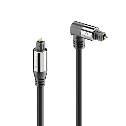 Sonero Premium optisches S/PDIF Toslink Kabel mit Winkelsteckern 1x90°, 2,0m