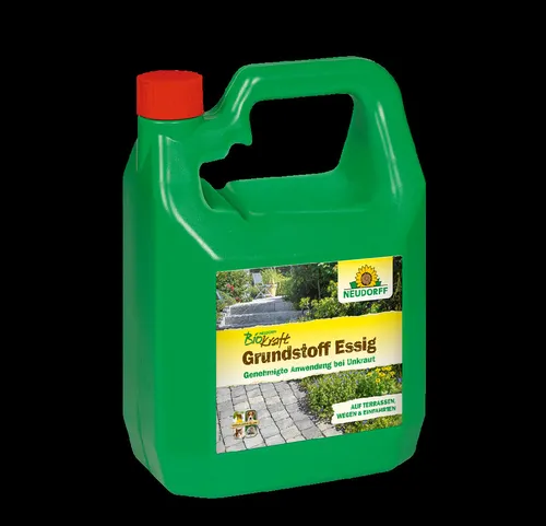 Neudorff BioKraft Grundstoff Essig 3 L Unkrautbeseitigung Terrasse Wege Auffahrt