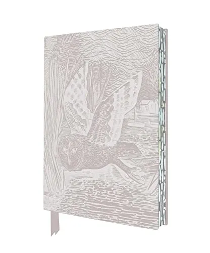 Exquisit Premium Notizbuch DIN A5: Angela Harding, Sumpfeule: Unser hochwertiges, liniertes Blankbook mit Softcovereinband aus Kunstleder mit ... künstlerisch gestaltetem Buchschnitt