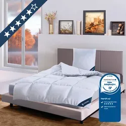 casimum Daunenbettdecke LUXUS - 4-Jahreszeiten Decke - Bettdecken aus 100% Daunen, atmungsaktiv und temperaturregulierend, ideal für ganzjährigen Schlafkomfort. Hergestellt in Deutschland, auch für Allergiker geeignet.