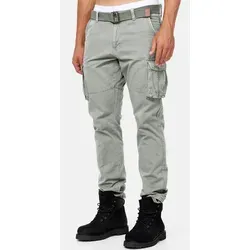 Indicode Herren William Cargohose aus Baumwolle mit 7 Taschen | Outdoorhose Lt Grey, XL - Wanderhose mit 7 praktischen Taschen, aus bequemer Baumwolle für optimalen Tragekomfort – ideal für Outdoor-Abenteuer.