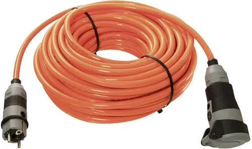 AS Schwabe Verlängerungskabel Schuko-Ultra 25m H07BQ-F 3G2,5 orange - 62263 - Baustromversorgung mit 25m Reichweite, ideal für Baustellen und Outdoor-Anwendungen, robust und flexibel für höchste Anforderungen.