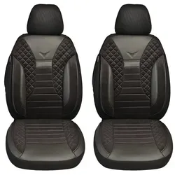 BREMER SITZBEZÜGE Autositzbezug für Seat Tarraco Bj ab 2018 (PS803), Set, 2-tlg., Schonbezüge Sitzbezüge Fahrer und Beifahrer, in Schwarz schwarz