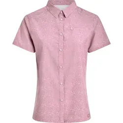 McKINLEY Damen Bluse Palila II W - Funktionale Outdoor Bluse für aktive Frauen. Leicht, atmungsaktiv und mit DRY PLUS-Technologie für optimalen Tragekomfort. Ideal für Wandern und Freizeit mit praktischem Design und stylischem Alloverprint.