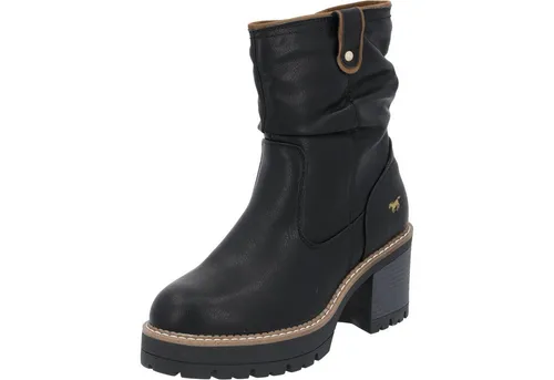 Mustang Damen Stiefelette 1473-601, warm gefüttert in Schwarz, Größe 41 EU - Wanderschuhe mit warmem Textilfutter, ideal für kalte Tage; robustes Obermaterial und rutschfeste Sohle für sicheren Halt.