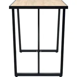 vidaXL Esstisch Eichenfarbe 120x60x75 cm MDF - Moderner Esstisch in Eichenfarbe mit stabilen U-förmigen Stahlbeinen. Ideal für Küche und Esszimmer, bietet er einen eleganten Look und ist leicht zu reinigen.