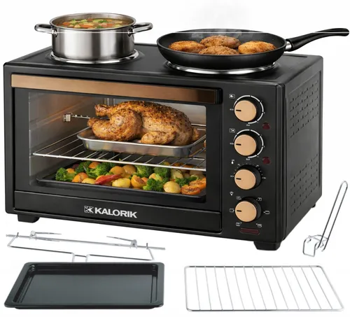 Kalorik Mini Backofen mit 2 Kochplatten