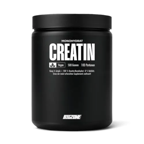 Big-Zone Creatin Kreatin 100% Monohydrat reines Pulver Fitness/Nahrungsergänzung (500g)