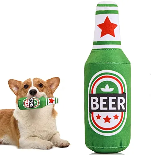 Drwosm Hundespielzeug Quietschendes Gegen Langeweile - Kauspielzeug Weiches Plüsch Lustiges Tragbar Haustierspielzeug für Welpen Mittelgroße Hunde und Andere Haustiere