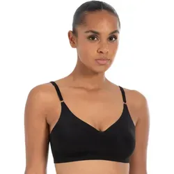 Smilodox Bralette Nysa mit Cups, leicht bügellos Komfort BH, anpassbare Träger Hochwertige Underwear, vielseitig einsetzbar, leichte Shapewear schwarz XS
