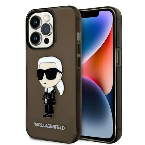 Karl Lagerfeld iPhone 14 Pro Max Hülle - Ikonik Design - Taschen & Schutzhüllen, stylische TPU Hülle mit ikonischem Karl Lagerfeld Design, perfekt für modische iPhone 14 Pro Max Nutzer.