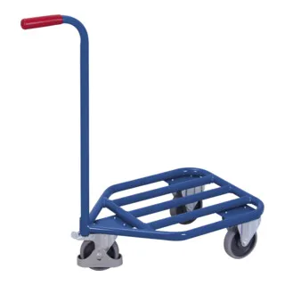 Griffroller 250 kg - Robuster Stahlrohr-Transportroller - Transportroller mit einer Traglast von 150 kg und einer Ladefläche von 565 x 450 mm. Ideal für schnellen Kleintransport dank hochwertiger Bereifung und präzisen Kugellagern für mühelosen Einsatz.