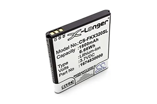 Produktbild vhbw 1x Akku kompatibel mit Falk Ibex 25, 32, 25 Touring GPS Navigation Navi (1800 mAh, 3,7 V, Li-Ion)