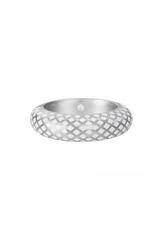 Esprit Fingerring Damen aus Sterling-Silber - Eleganter Fingerring aus 925er Sterlingsilber und Kunststoff, ideal für stilbewusste Frauen. Ringgröße 56 (17,8 mm) für perfekten Sitz.