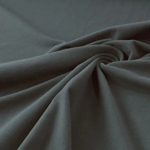 grauer Polar Fleece Stoff 3mm dick kuschelig weicher Schal Pullover Mütze Decke