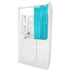 Seniorendusche und Sitzwanne Kombination S08D-B-R 110x68x205cm