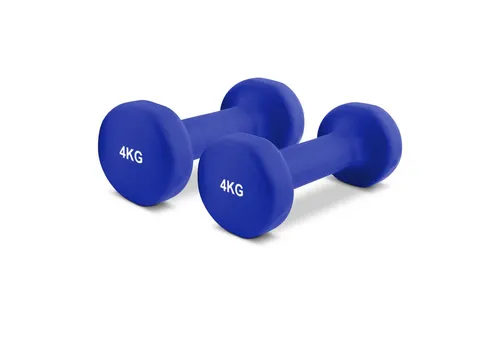 MSports® Hantel Hantelset Neopren 2er Set 0,5 – 5 kg Paar inkl. Übungsposter