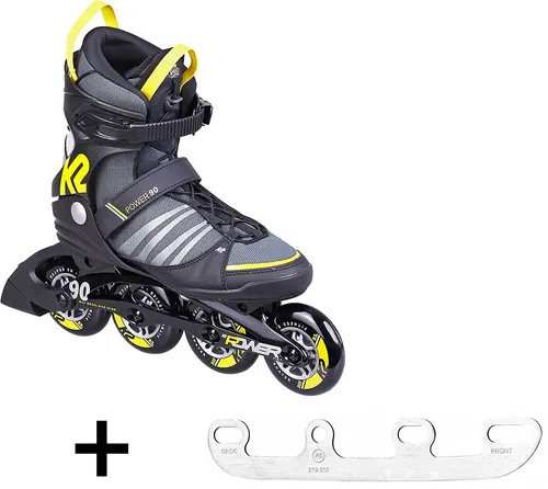 K2 POWER 90 II SPEEDLACE LTD Inline Skate inkl. SABRES 4 Schlittschuh Eiskufen - 46