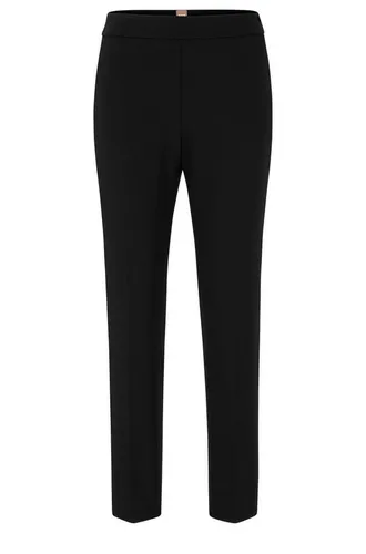 BOSS Damen Tilunara 10246108 01 Schwarz 36 – Elegante Hose