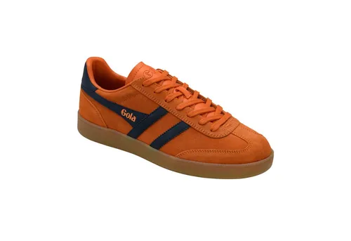 Gola Viper Sneaker Herren moody orange/navy/gum (UE) 42 - Der Gola Viper Sneaker für Herren vereint stilvolles Design und hohen Tragekomfort. Ideal für Freizeit und Alltag, besticht er durch robustes Veloursleder und eine langlebige Gummisohle.