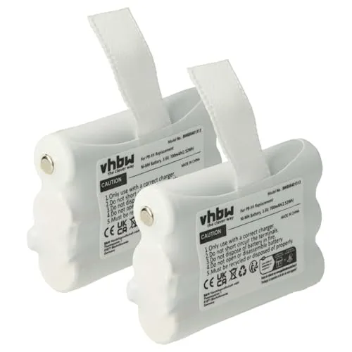 vhbw 2X Akku kompatibel mit Midland XT60, XT50 Funkgerät, Walkie Talkie (700 mAh, 3,6 V, NiMH)