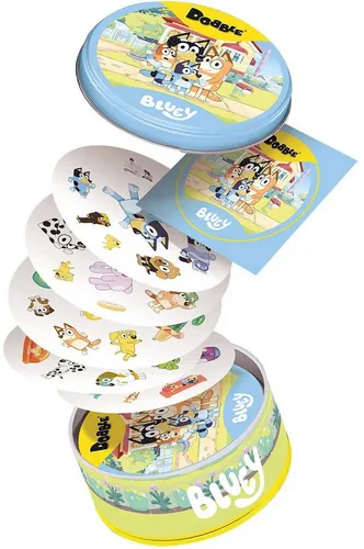 Asmodee Dobble Bluey – Familienspiel für 2-8 Spieler, ab 6 Jahren