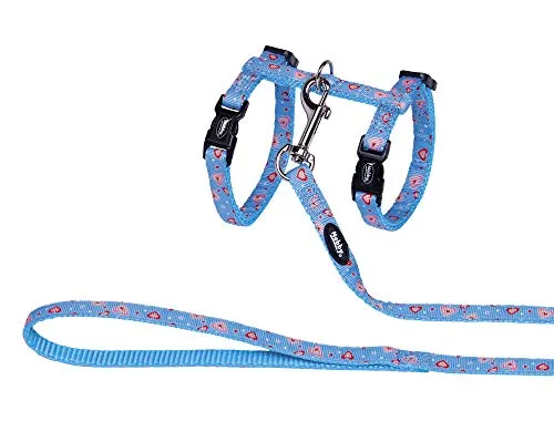 Nobby Katzengarnitur Heart Light Blue hellblau