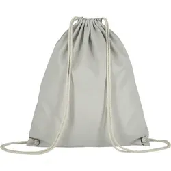 10er Pack Turnbeutel - OEKO-TEX 100 zertifiziert | mit robusten Zugbändern | 38x46cm | Jutebeutel | Einkaufstasche | unbedruckt, hellgrau, 10 Stück