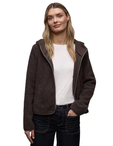 Street One Damen Teddy-Jacke mit Kapuze