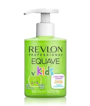 Revlon Professional Equave Kids 2in1 Shampoo 300 ml - Hypoallergenes 2-in-1 Shampoo für Kinder, reinigt sanft und pflegt mit Vitamin B5. Ideal für empfindliche Kinderhaare, ohne Parabene und Farbstoffe. Angenehmer Apfelduft!