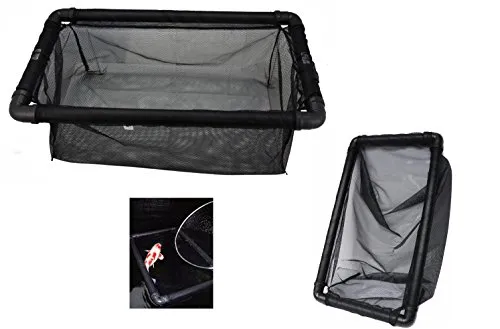 Koi Net Supplies (KNS) Schwimmendes Inspektionsnetz 80 x 40 x 30 cm Kescher, Schwarz