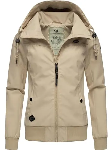 Ragwear Damen Übergangsjacke Jotty Sand24 4XL - Stylisch & Funktional - Funktionsjacken: Diese wasserdichte Damen Übergangsjacke bietet perfekten Komfort und ein modernes Design, ideal für aktive Frauen in der Übergangszeit.