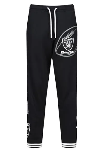 Recovered Sweatpants Re:covered Jogger Sweatpants NFL Teams schwarz M - Herren-Stoffhosen aus 100% Baumwolle, bequem und stylisch mit Las Vegas Raiders Design für Fans.