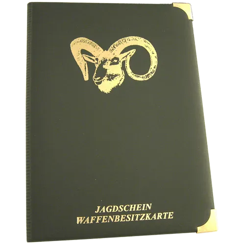 Jagdschein Etui - WBK Etui - für Jäger, grün, Muffel
