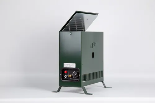 HPV Stand- u. Wandheizung 2000 Watt Grün 50 mbar Gewächshausheizung Frostwächter