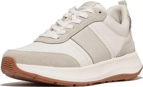 Fitflop F-Mode Flow Sneaker - Urban White Mix in Größe 37 - Stylischer Sneaker aus Leder und Wildleder, ideal für den Alltag. Bequem und elegant, perfekt für jeden Anlass.