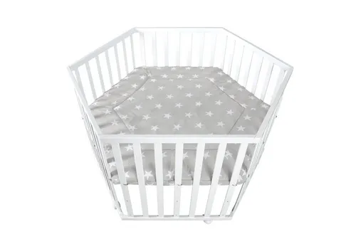 roba® 6-eckiges Laufgitter mit Schutzeinlage und Rollen von roba®