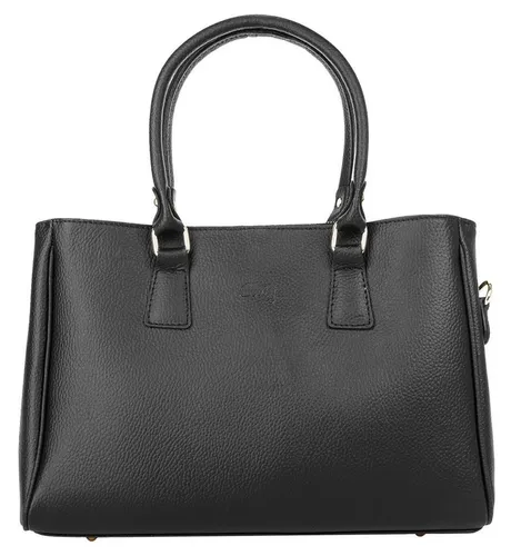Cluty Handtasche Echt Leder Damen – Vintage Schultertasche aus Italien - Hochwertige Damenhandtasche aus 100% Rindleder, handgefertigt in Italien. Praktisches Design mit 3 Fächern und abnehmbarem Schultergurt für vielseitige Tragemöglichkeiten.