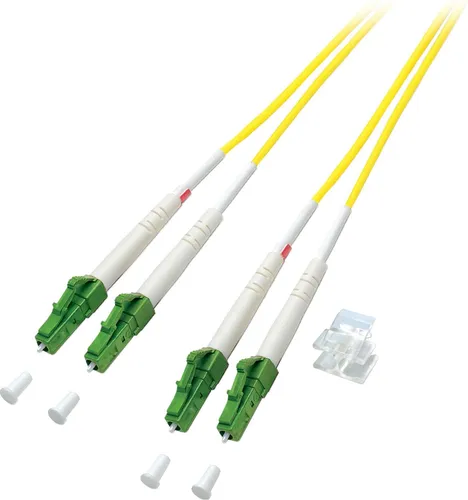 ProfiPatch Glasfaserkabel LWL Patchkabel Duplex LC/APC-LC/APC 9/125 OS2 Singlemode LSZH Lichtwellenleiter 10m
