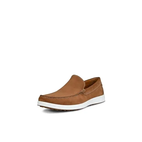 ECCO Herren S Lite Shoes – Camel, 42 EU - Slipper & Mokassins für Herren, aus hochwertigem Nubukleder mit innovativer ECCO FLUIDFORM Technologie für ultimativen Komfort und einfache Anziehbarkeit.