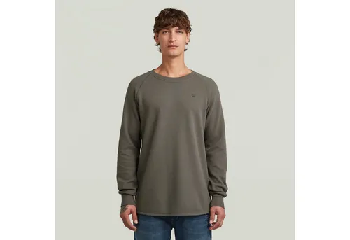 G-Star Jirgi T-Shirt für Herren - Grau, langarm, nachhaltig - Lässiges langärmliges T-Shirt aus recyceltem Polyester mit modernem Look und schmaler Passform, ideal für den Alltag.