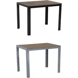 Gardissimo FIRE ALMA Nonwood Alu-Gartentisch 100x70cm - Gartentisch aus wetterfestem Aluminium mit grauer Nonwood-Platte, ideal für jeden Außenbereich. UV-beständig und pflegeleicht für langanhaltende Freude.