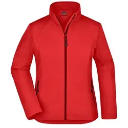 Damen Softshelljacke JN1021 - James & Nicholson in Rot - Funktionsjacke aus hochwertigem, wind- und wasserabweisendem Softshell, ideal für Outdoor-Aktivitäten. Atmungsaktiv, modisch und in vielen Farben erhältlich.