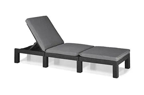 Allibert by Keter Daytona Deluxe Sonnenliege - Liegen für Garten und Terrasse, elegante und komfortable Sonnenliege mit wetterfestem Design für entspannte Stunden im Freien.